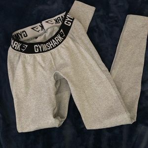 Gymshark flex leggings grey/black sz small